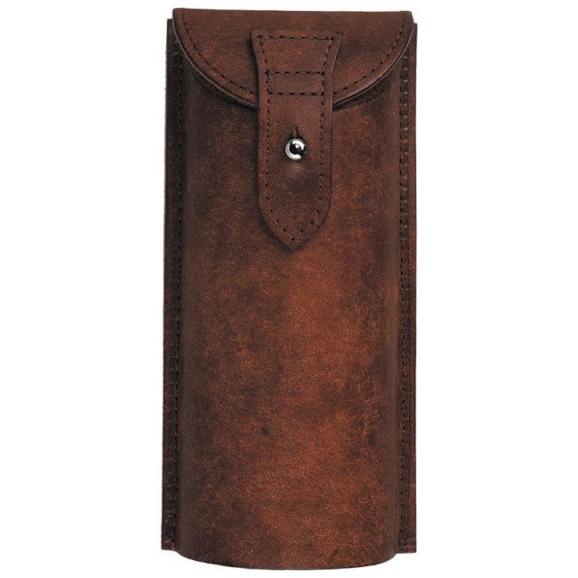 【高級】使い込むと光沢と艶が出るプエブロ革のメガネケース（眼鏡ケース）　F-503「オーバル」