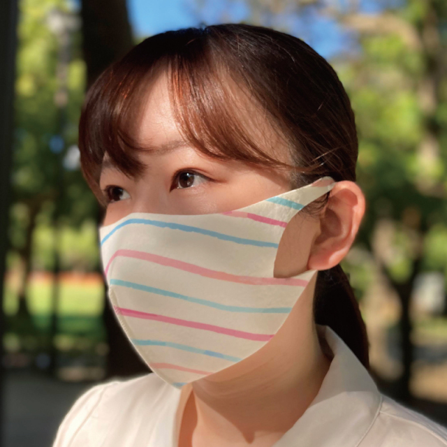 抗菌加工、洗濯可能、優れた伸縮性、3Dデザインのファッションマスク「FM-9ファッションマスクM」