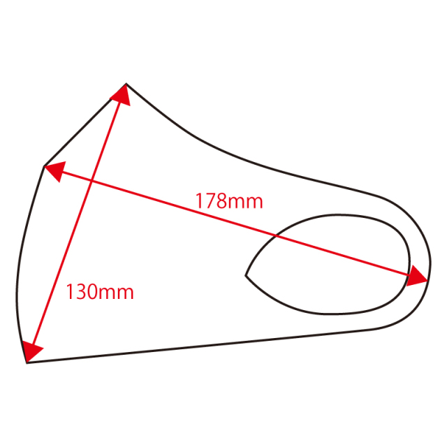 抗菌加工、洗濯可能、優れた伸縮性、3Dデザインのファッションマスク「FM-10ファッションマスクＬ」