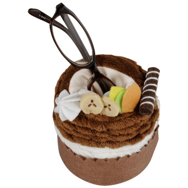 モンブランケーキ型の可愛いメガネスタンド（眼鏡スタンド）　I-8 モンブランスタンド