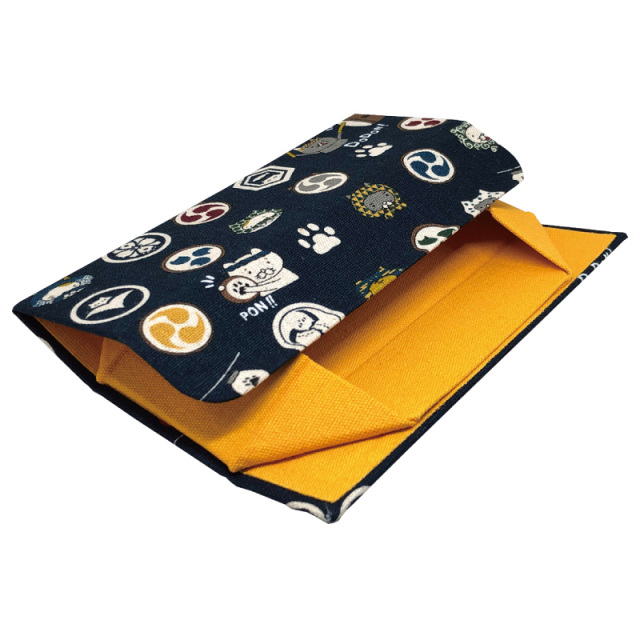 国産キャラクター生地を使用したホールディングケース（メガネケース）「J-9 ホールディングケース ネコ」