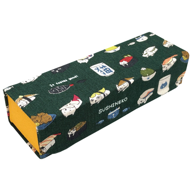 国産キャラクター生地を使用したホールディングケース（メガネケース）「J-11 ホールディングケース ネコ」