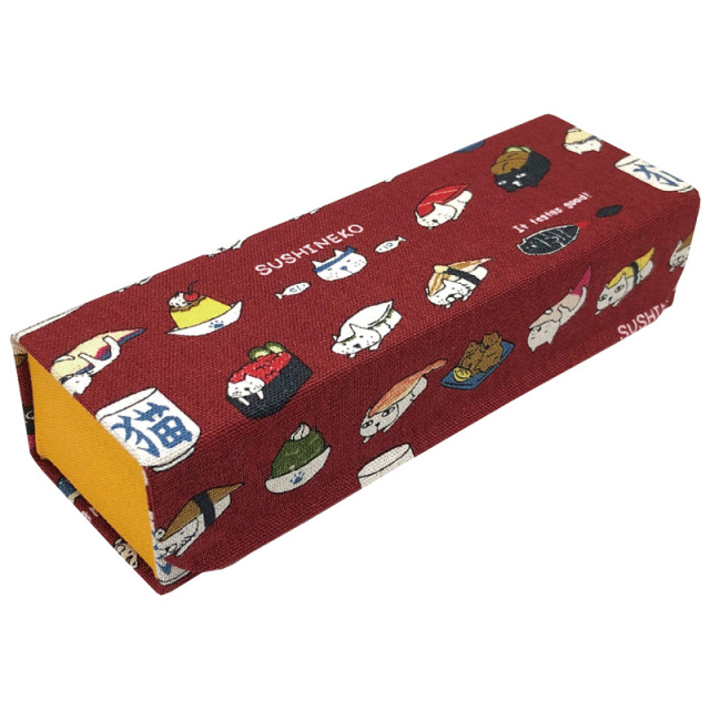 国産キャラクター生地を使用したホールディングケース（メガネケース）「J-11 ホールディングケース ネコ」