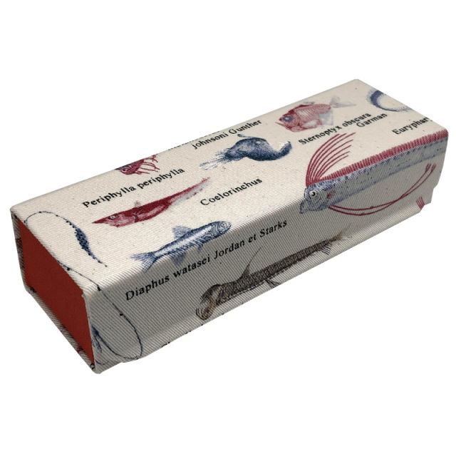 国産生地を使用したホールディングケース（メガネケース）「J-13 ホールディングケース 深海魚」