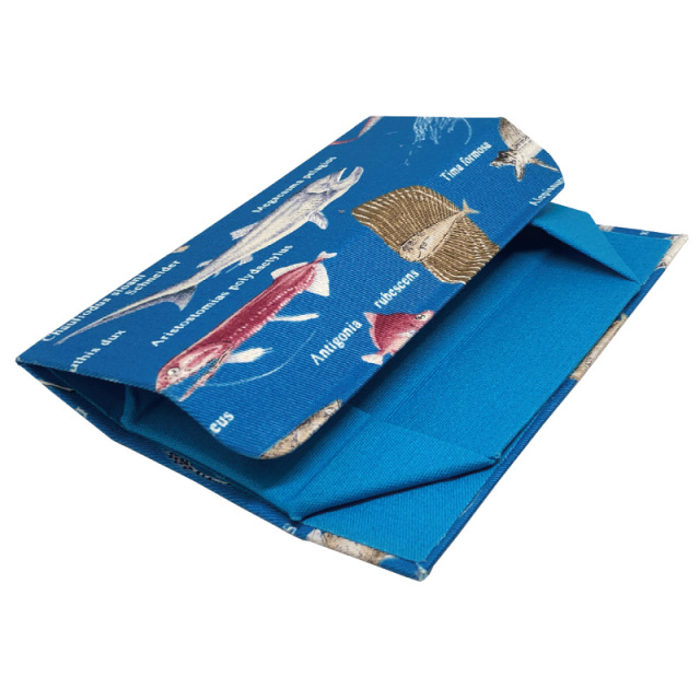 国産生地を使用したホールディングケース（メガネケース）「J-13 ホールディングケース 深海魚」