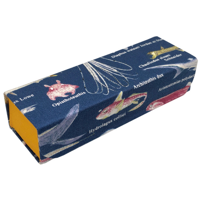 国産生地を使用したホールディングケース（メガネケース）「J-13 ホールディングケース 深海魚」