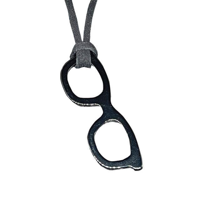 長さ調整できるグラスホルダー「TGH-006スエード調コード＆グラス」