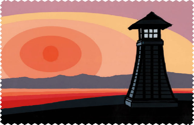 【遠江八景】マイクロファイバーのメガネ・液晶クリーナ「転写クロス 遠江八景」