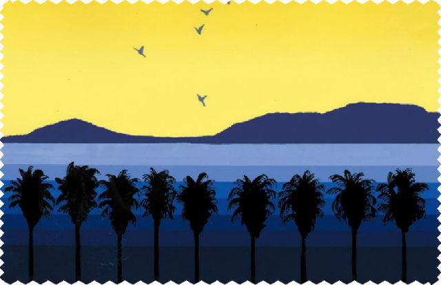 【遠江八景】マイクロファイバーのメガネ・液晶クリーナ「転写クロス 遠江八景」