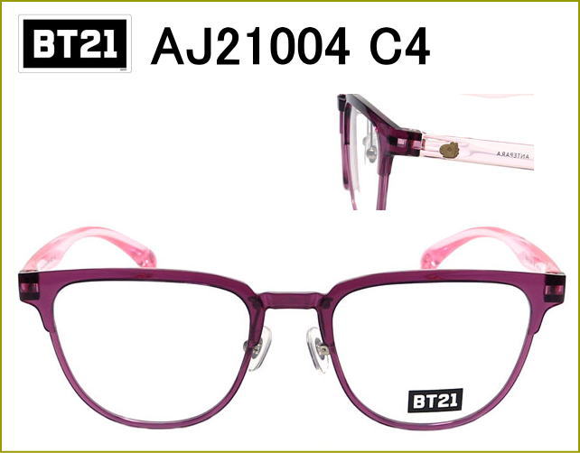 BTSコラボフレーム,度付きメガネレンズ付きセット