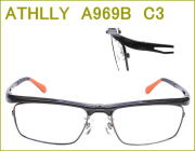 メガネの激安通販　ATHLLY SPORTS  度付きレンズ付き眼鏡セット
