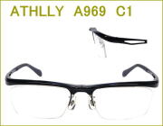 メガネの激安通販　ATHLLY SPORTS  度付きレンズ付き眼鏡セット