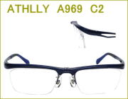 メガネの激安通販　ATHLLY SPORTS  度付きレンズ付き眼鏡セット