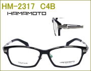 国産のチタン製メガネセット,HAMAMOTO,非球面の度付きレンズ付き眼鏡