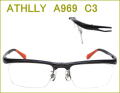 メガネの激安通販　ATHLLY SPORTS  度付きレンズ付き眼鏡セット