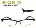 国産のチタン製メガネセット,HAMAMOTO,非球面の度付きレンズ付き眼鏡