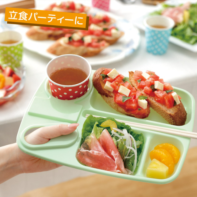 レジャー用 皿[ワンハンドトレー 5枚入]