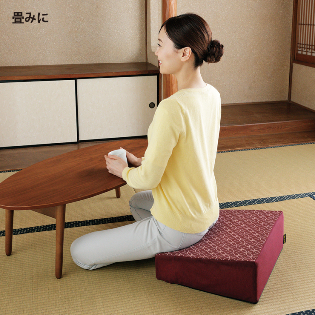 腰の負担軽減 座布団 | 腰にやさしい床坐クッション