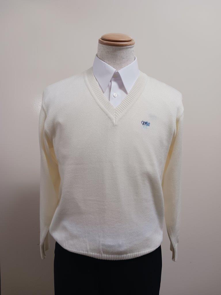 ●八　セーター　白　４L