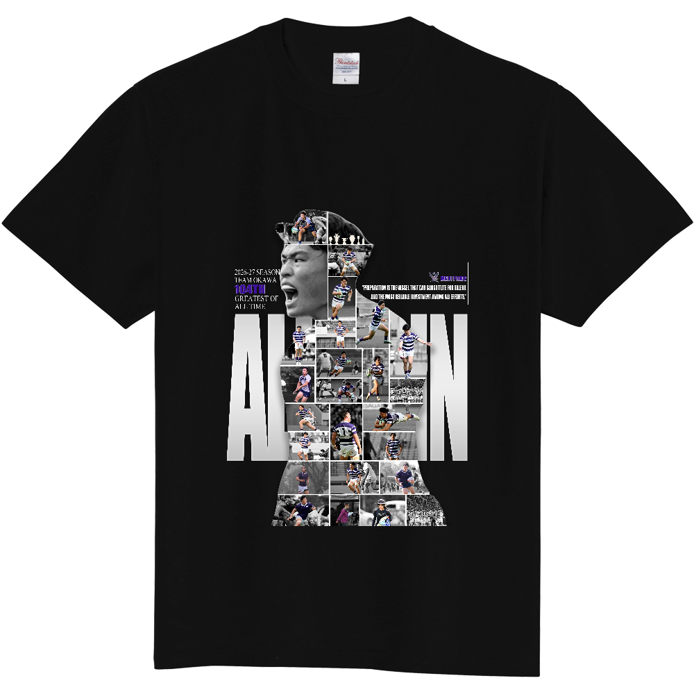 ◇【限定】ラグビー部2026シーズンTシャツ黒　M
