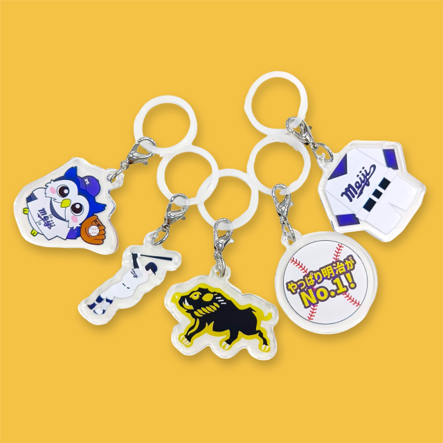 ◇野球部 めじるしアクリルキーホルダー(ランダム5種のうち1種)