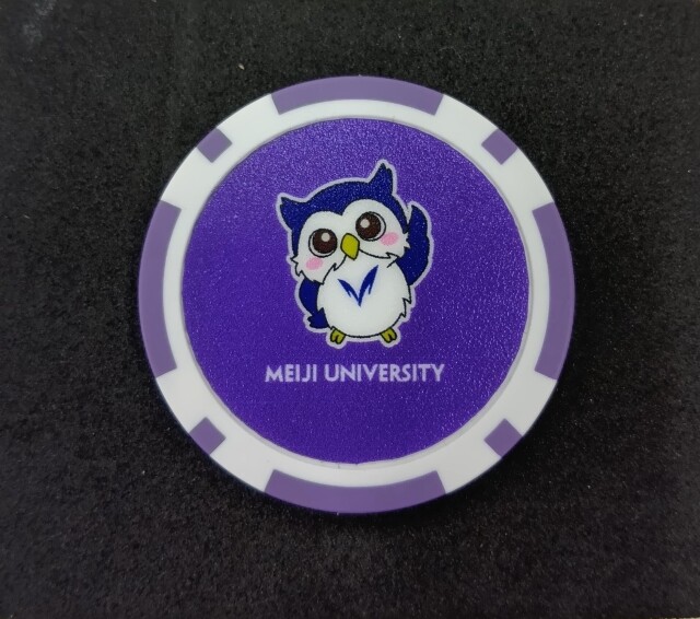 ◇明大ゴルフマーカーカジノチップタイプ003