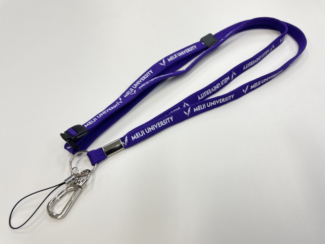 ◇明大ネックストラップ（紫） 明大グッズ ネットショップ