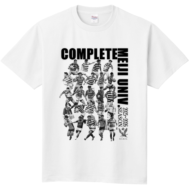 ◇【限定】ラグビー部2025シーズンTシャツ白　L