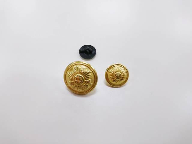 ●八 男子 詰襟用 袖ボタン 小（高校）