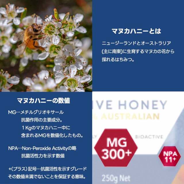 マヌカハニーmg300+