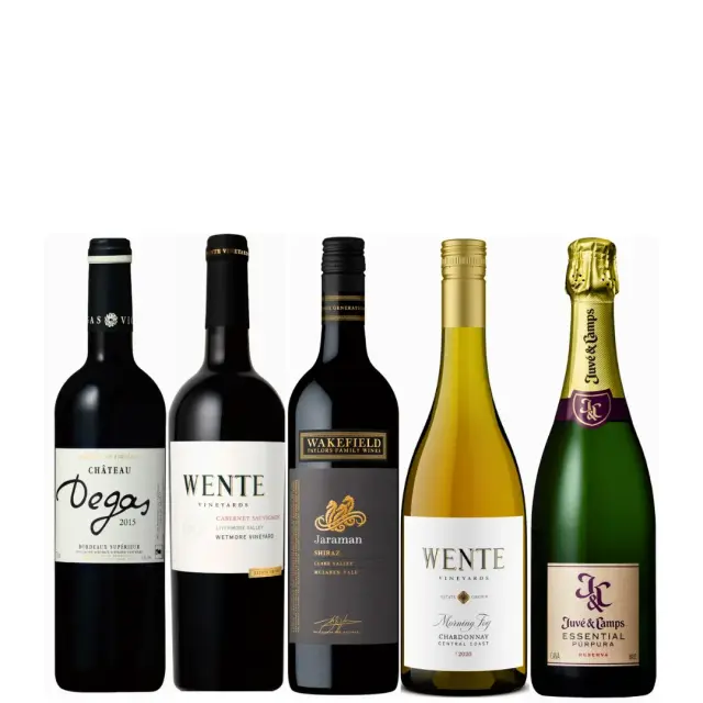 【ワインセット】ちょっと誰かに自慢したいストーリーがある！プレミアム赤白泡ワイン5本