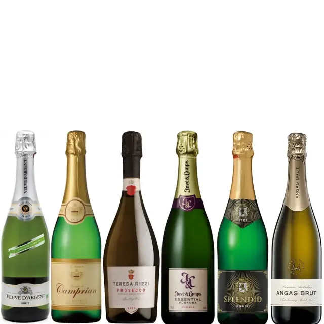 送料無料／ワインセット】万能アイテム！世界の泡6本