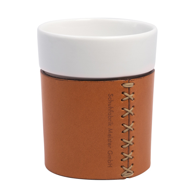 Heritage Leather Embrace Cup/caramel