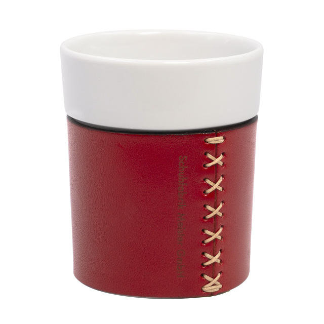 Heritage Leather Embrace Cup/bourgogne red