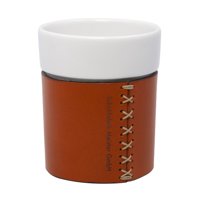 Heritage Leather Embrace Cup/persimmon orange