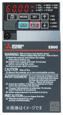 FR-E820-0.1k　E800シリーズ　三相200V　0.1ｋｗ用　