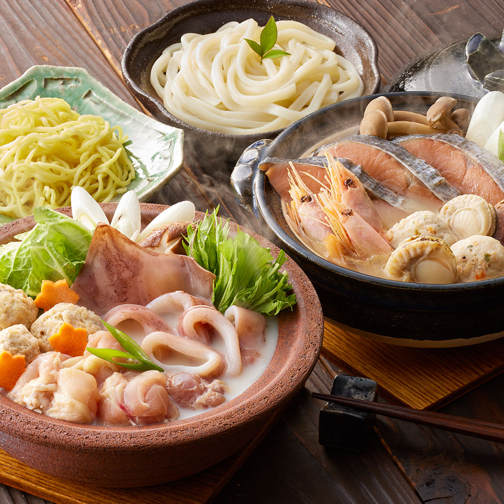 石狩鍋＆鶏白湯鍋 食べ比べセット