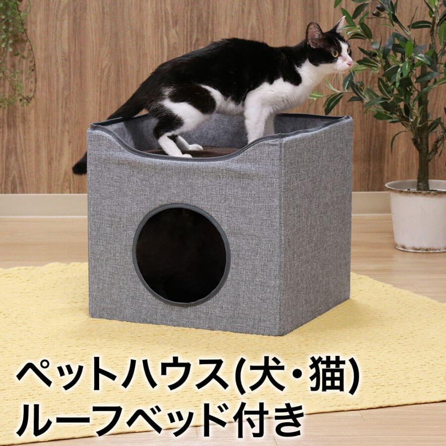 ペットハウス　ルーフベッド付き