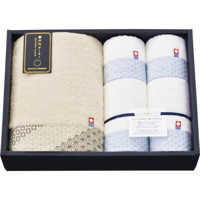 今治 瀬戸内テーラー あかつき タオルセット TA-7004BE