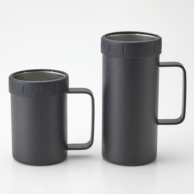 保冷500・350ml缶ホルダーセット　黒