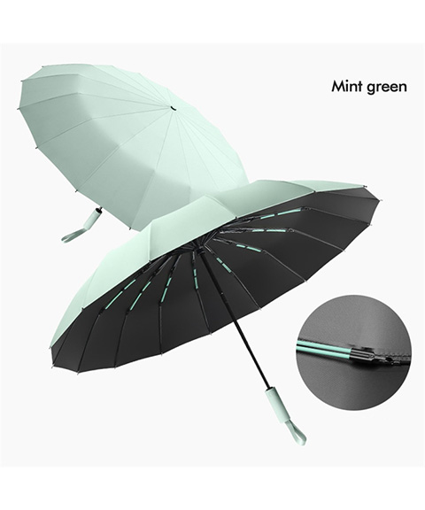 送料無料】【日傘/晴雨両用】《ワンタッチ》16本骨 折りたたみ傘