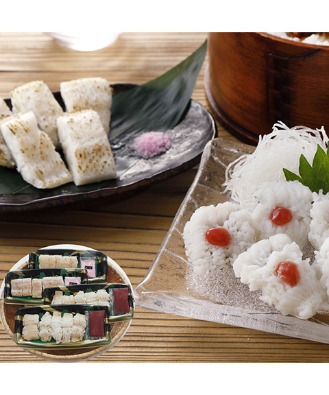 徳島 「吟月」 はも湯引きと炙り詰合