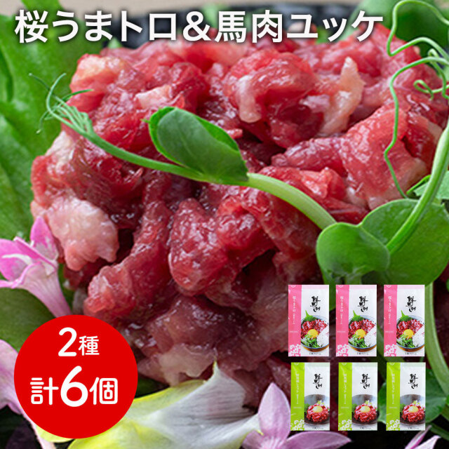 桜うまトロ&馬肉ユッケ