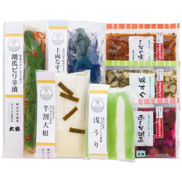 【お中元】京つけもの大安 味さわやか 直CC-36 / 冷蔵 送料無料 漬け物 浅漬け 詰め合わせ セット