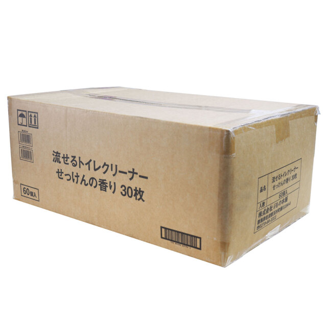 流せるトイレクリーナー せっけんの香り 30枚入×60個
