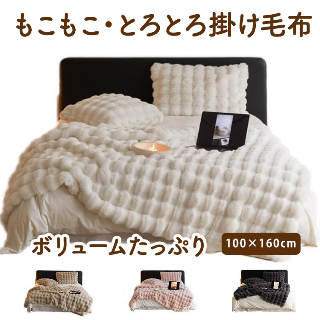 もこもこ毛布とろとろ掛け毛布