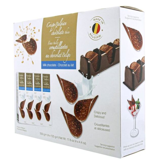 ハムレット ベルギー産 クリスピーチョコレート 4 x 125g