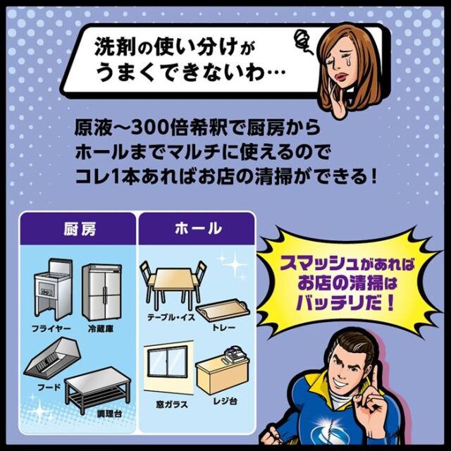 花王 スマッシュ 業務用 マルチキッチンクリーナー 5L