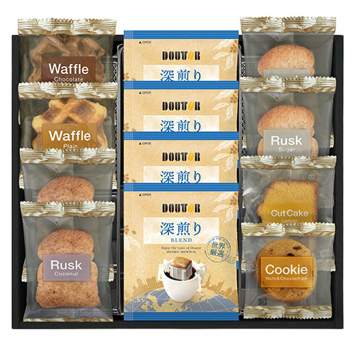 ドトールコーヒー&スイーツセレクション ドリップコーヒーラスク2種ワッフ
