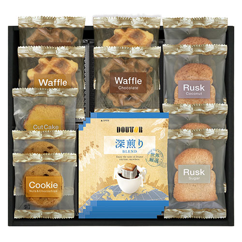 ドトールコーヒー&スイーツセレクション ドリップコーヒーラスク2種ワッフ